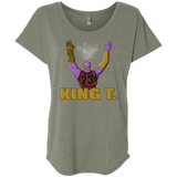 T-Shirts Venetian Grey / X-Small King Thanos Triblend Dolman Sleeve