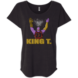 T-Shirts Vintage Black / X-Small King Thanos Triblend Dolman Sleeve