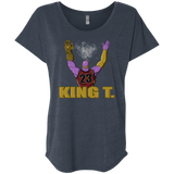 T-Shirts Vintage Navy / X-Small King Thanos Triblend Dolman Sleeve