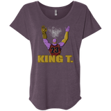 T-Shirts Vintage Purple / X-Small King Thanos Triblend Dolman Sleeve