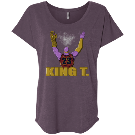 T-Shirts Vintage Purple / X-Small King Thanos Triblend Dolman Sleeve
