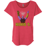 T-Shirts Vintage Red / X-Small King Thanos Triblend Dolman Sleeve
