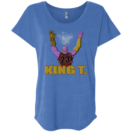 T-Shirts Vintage Royal / X-Small King Thanos Triblend Dolman Sleeve
