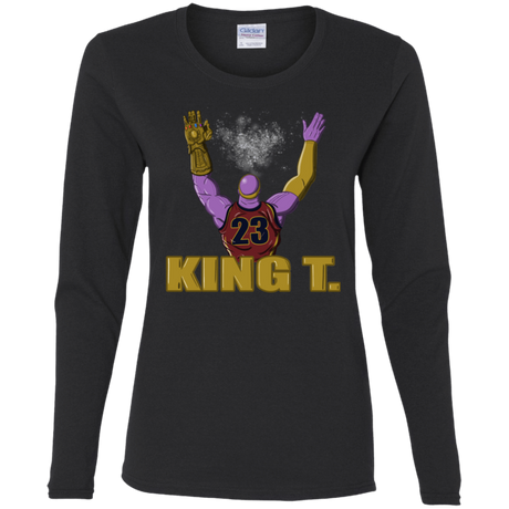 T-Shirts Black / S King Thanos Women's Long Sleeve T-Shirt