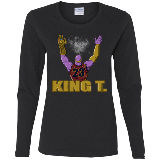 T-Shirts Black / S King Thanos Women's Long Sleeve T-Shirt