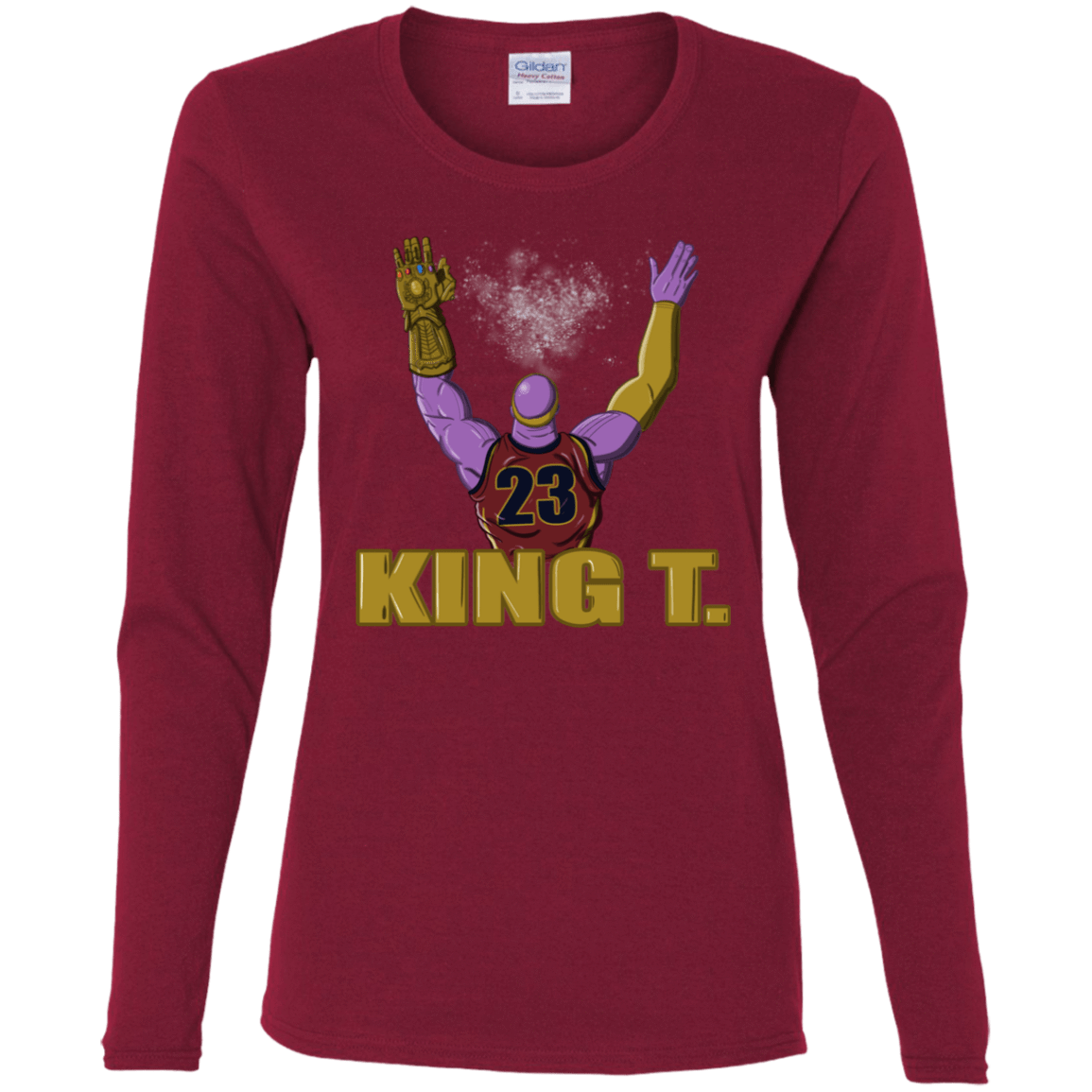 T-Shirts Cardinal / S King Thanos Women's Long Sleeve T-Shirt