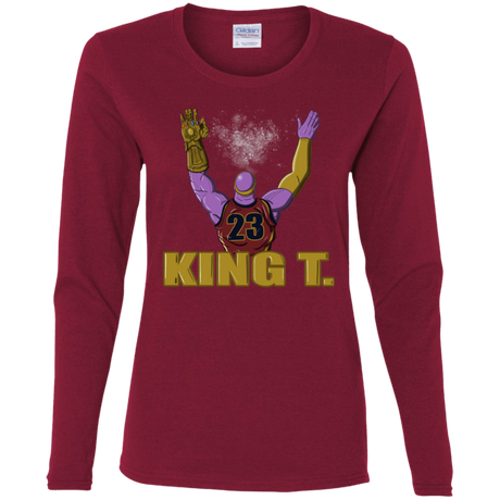 T-Shirts Cardinal / S King Thanos Women's Long Sleeve T-Shirt