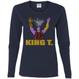 T-Shirts Navy / S King Thanos Women's Long Sleeve T-Shirt