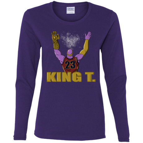 T-Shirts Purple / S King Thanos Women's Long Sleeve T-Shirt