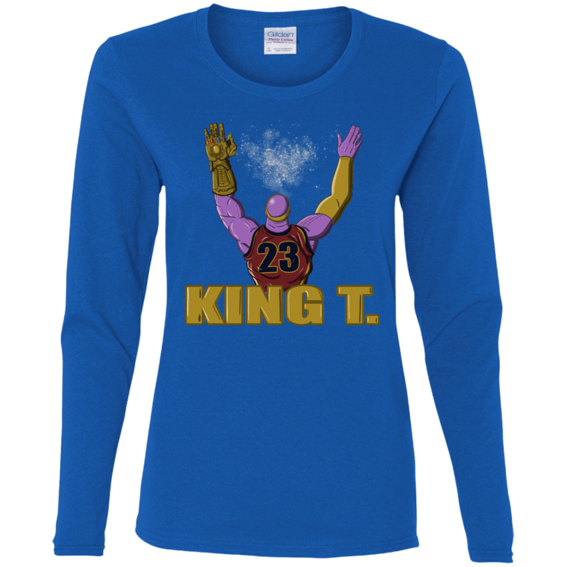 T-Shirts Royal / S King Thanos Women's Long Sleeve T-Shirt