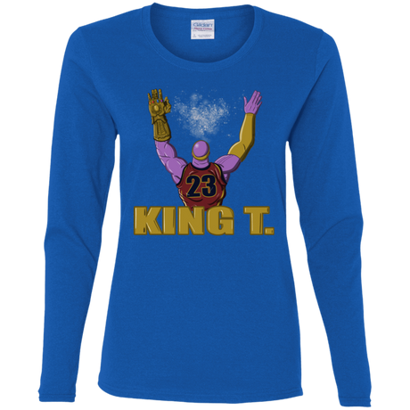 T-Shirts Royal / S King Thanos Women's Long Sleeve T-Shirt