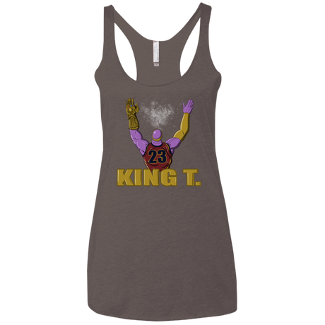 T-Shirts Macchiato / X-Small King Thanos Women's Triblend Racerback Tank