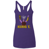 T-Shirts Purple Rush / X-Small King Thanos Women's Triblend Racerback Tank