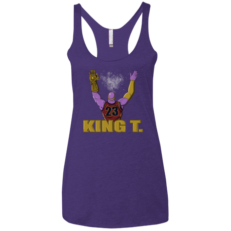 T-Shirts Purple Rush / X-Small King Thanos Women's Triblend Racerback Tank