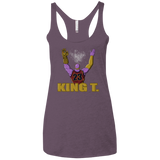 T-Shirts Vintage Purple / X-Small King Thanos Women's Triblend Racerback Tank