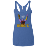 T-Shirts Vintage Royal / X-Small King Thanos Women's Triblend Racerback Tank