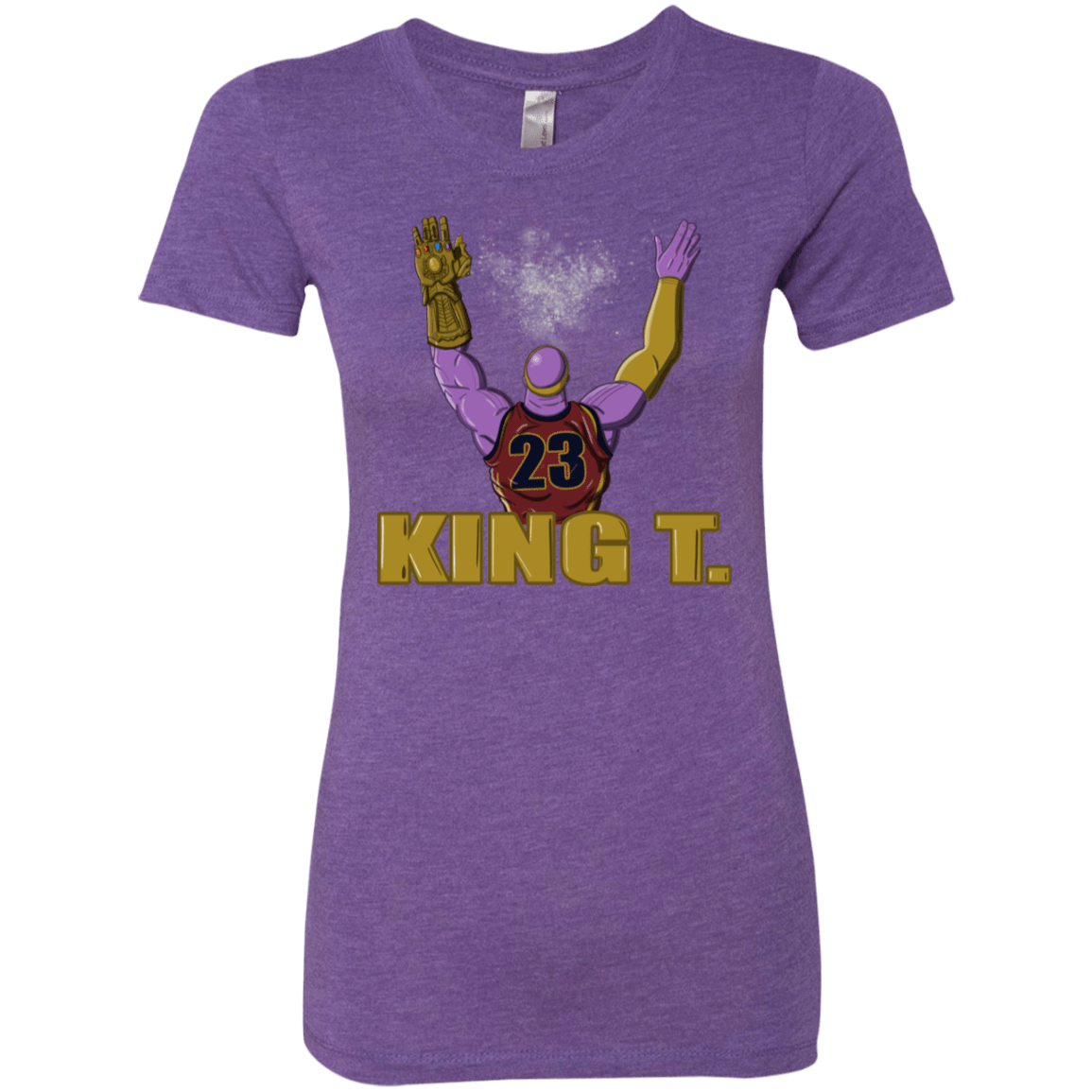 T-Shirts Purple Rush / S King Thanos Women's Triblend T-Shirt