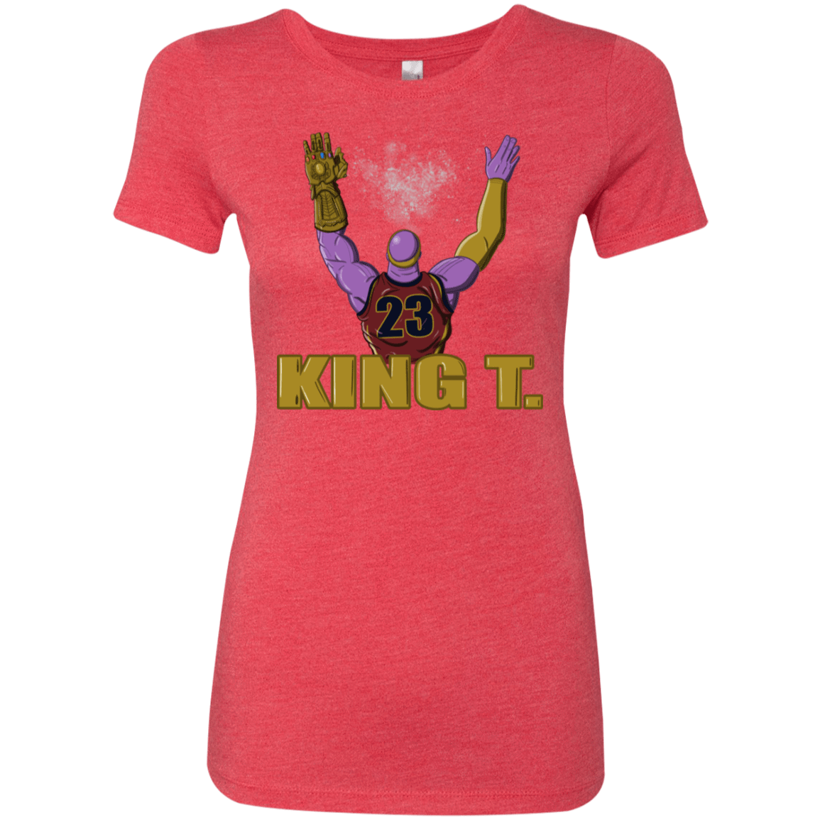 T-Shirts Vintage Red / S King Thanos Women's Triblend T-Shirt