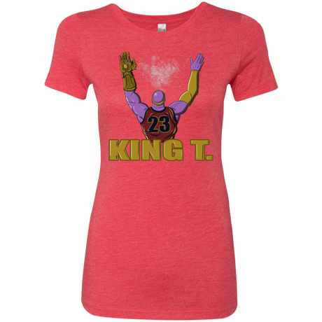 T-Shirts Vintage Red / S King Thanos Women's Triblend T-Shirt