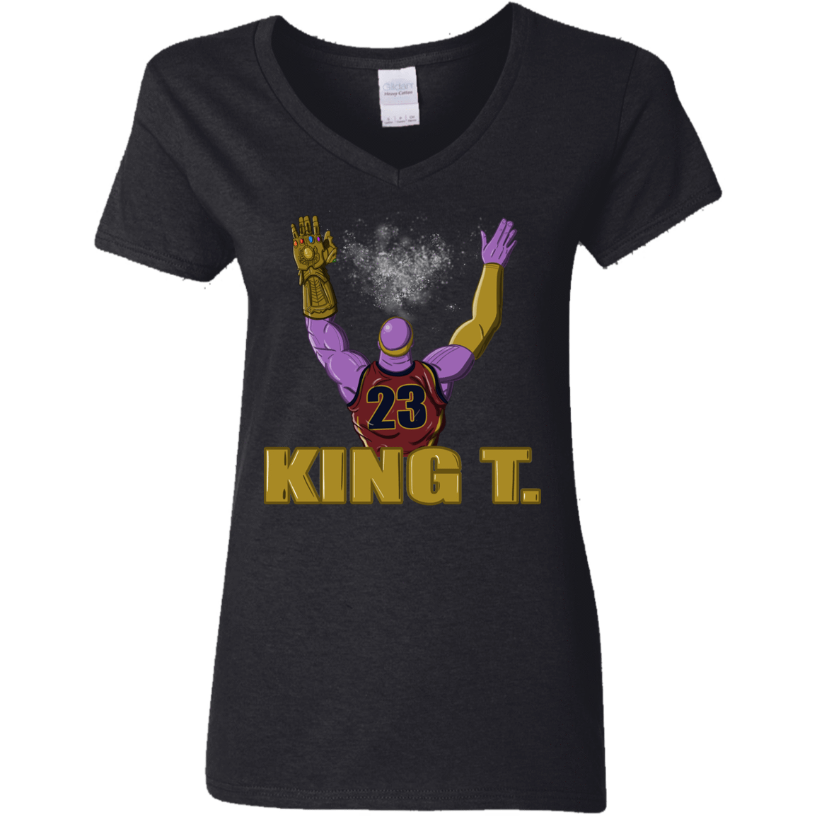 T-Shirts Black / S King Thanos Women's V-Neck T-Shirt