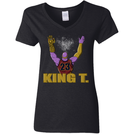 T-Shirts Black / S King Thanos Women's V-Neck T-Shirt