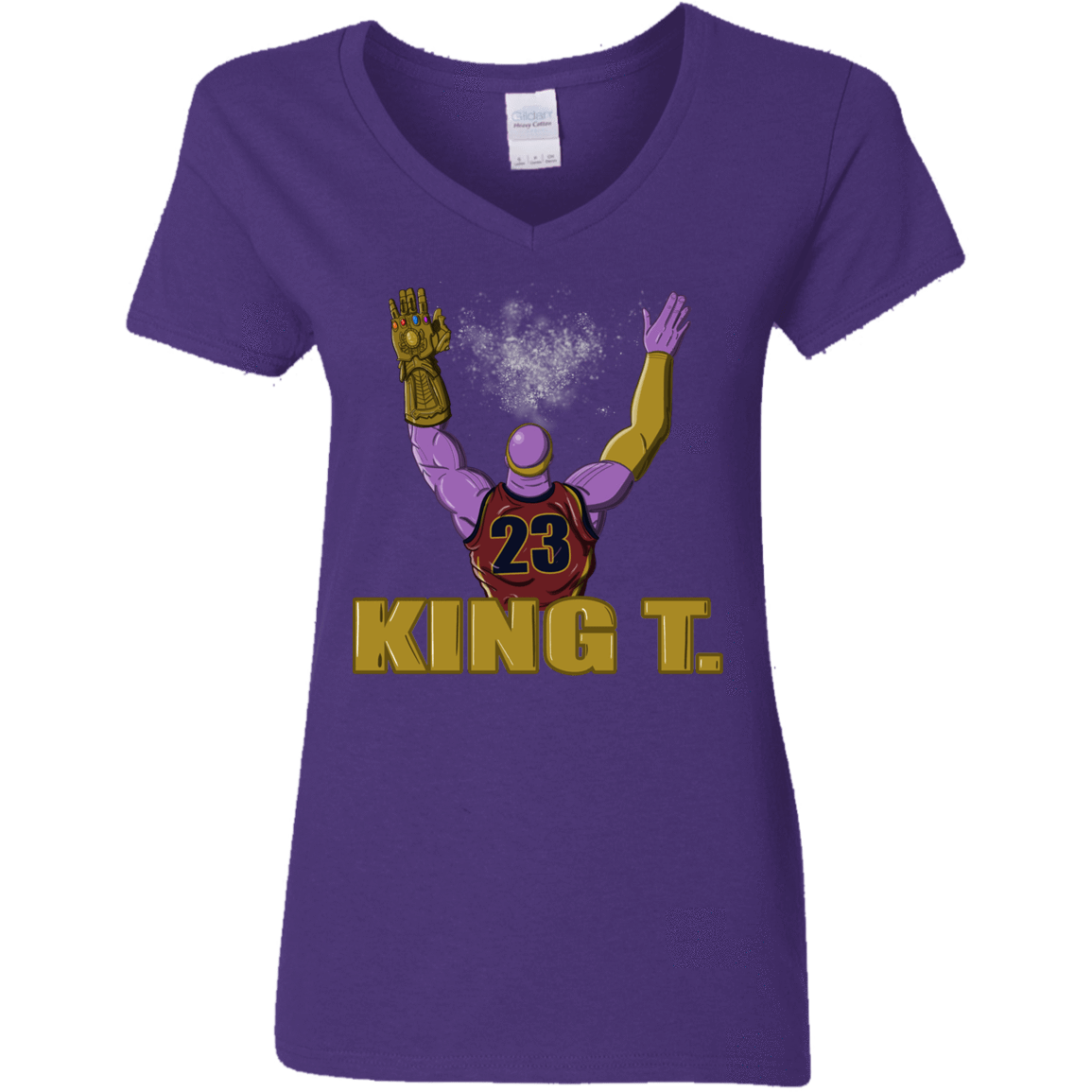 T-Shirts Purple / S King Thanos Women's V-Neck T-Shirt