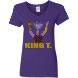 T-Shirts Purple / S King Thanos Women's V-Neck T-Shirt