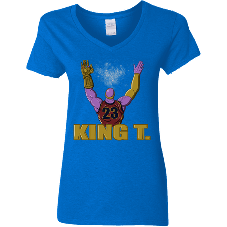 T-Shirts Royal / S King Thanos Women's V-Neck T-Shirt