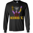 T-Shirts Black / YS King Thanos Youth Long Sleeve T-Shirt