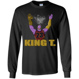 T-Shirts Black / YS King Thanos Youth Long Sleeve T-Shirt