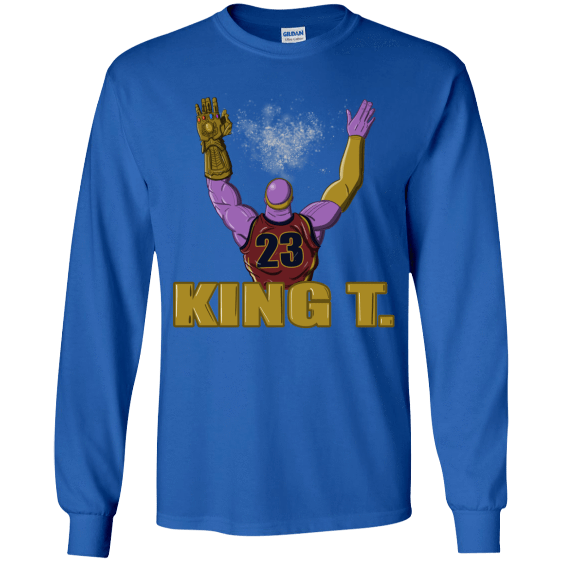 T-Shirts Royal / YS King Thanos Youth Long Sleeve T-Shirt