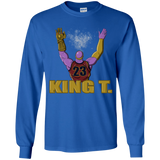 T-Shirts Royal / YS King Thanos Youth Long Sleeve T-Shirt