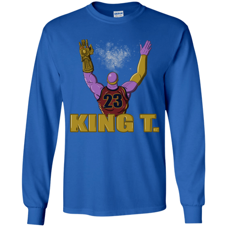 T-Shirts Royal / YS King Thanos Youth Long Sleeve T-Shirt