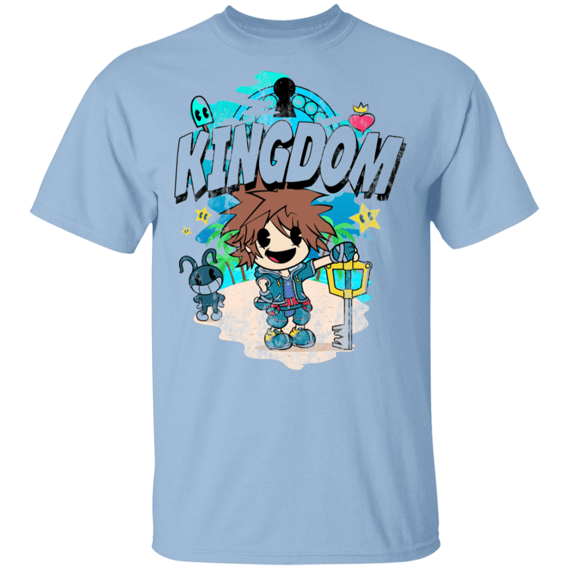 T-Shirts Light Blue / S Kingdom Cartoon T-Shirt