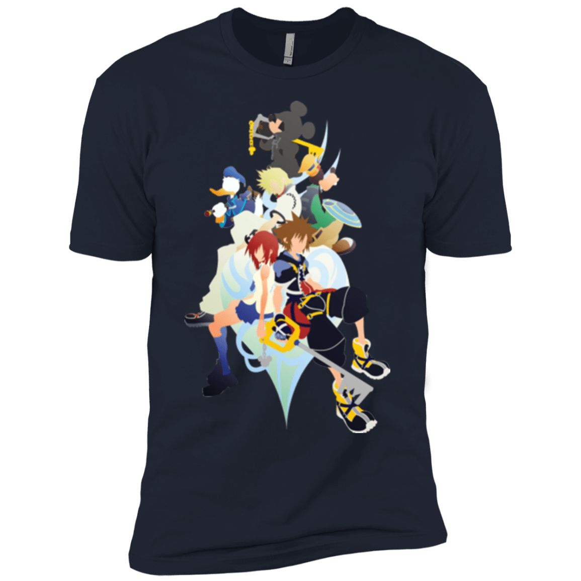 T-Shirts Midnight Navy / YXS Kingdom Hearts Boys Premium T-Shirt