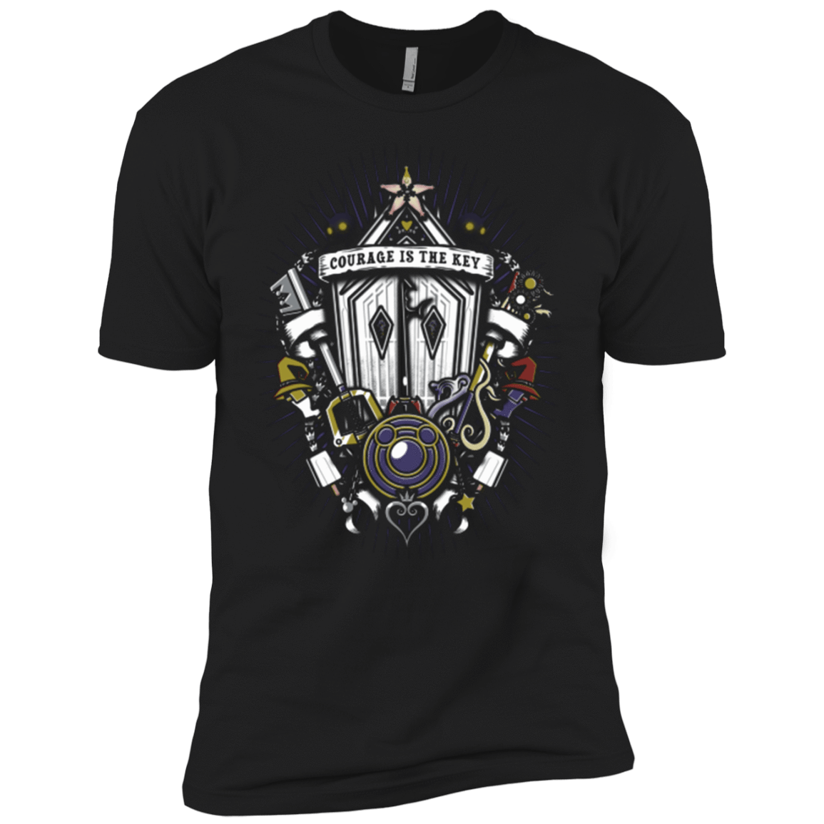 T-Shirts Black / YXS Kingdom & Hearts Crest Boys Premium T-Shirt