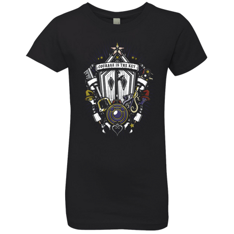 T-Shirts Black / YXS Kingdom & Hearts Crest Girls Premium T-Shirt