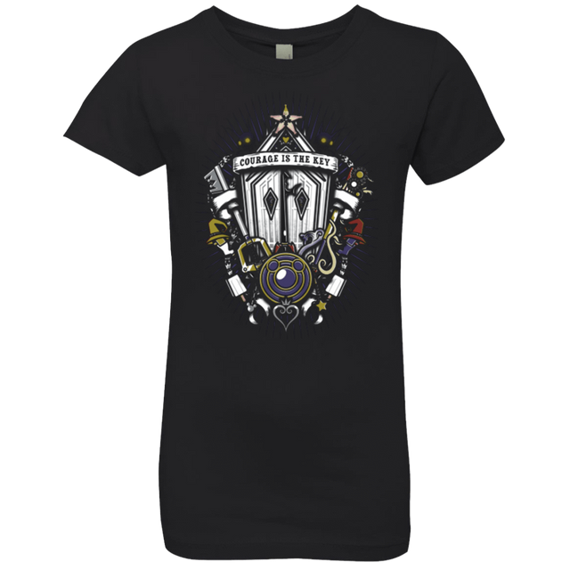 T-Shirts Black / YXS Kingdom & Hearts Crest Girls Premium T-Shirt