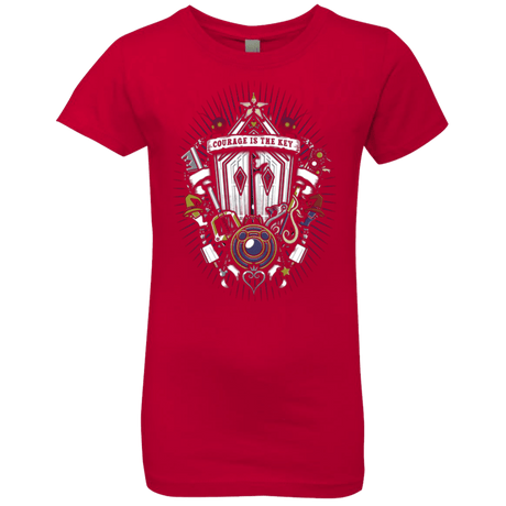 T-Shirts Red / YXS Kingdom & Hearts Crest Girls Premium T-Shirt