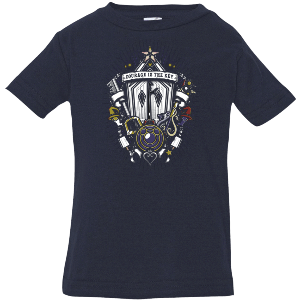 T-Shirts Navy / 6 Months Kingdom & Hearts Crest Infant Premium T-Shirt