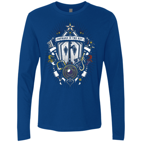 T-Shirts Royal / Small Kingdom & Hearts Crest Men's Premium Long Sleeve