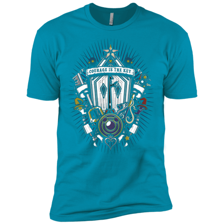 T-Shirts Turquoise / X-Small Kingdom & Hearts Crest Men's Premium T-Shirt