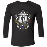 T-Shirts Vintage Black/Vintage Black / X-Small Kingdom & Hearts Crest Men's Triblend 3/4 Sleeve