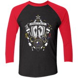 T-Shirts Vintage Black/Vintage Red / X-Small Kingdom & Hearts Crest Men's Triblend 3/4 Sleeve