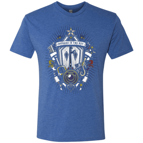 T-Shirts Vintage Royal / Small Kingdom & Hearts Crest Men's Triblend T-Shirt