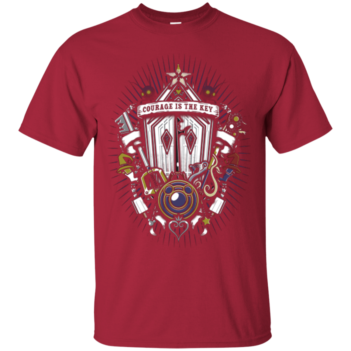 T-Shirts Cardinal / Small Kingdom & Hearts Crest T-Shirt