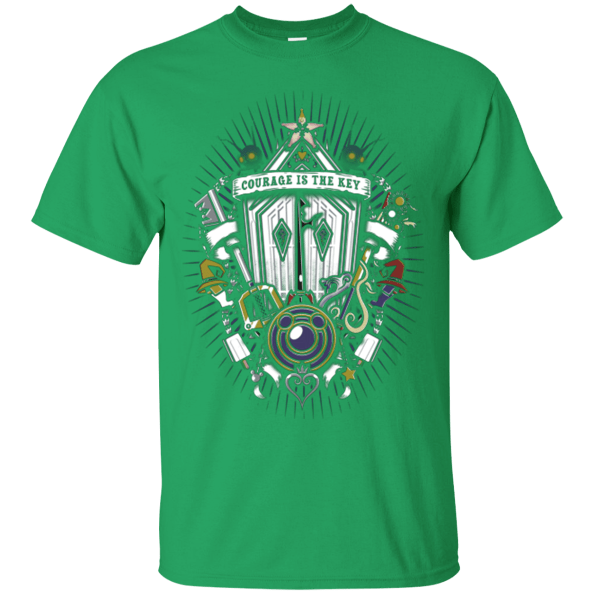 T-Shirts Irish Green / Small Kingdom & Hearts Crest T-Shirt