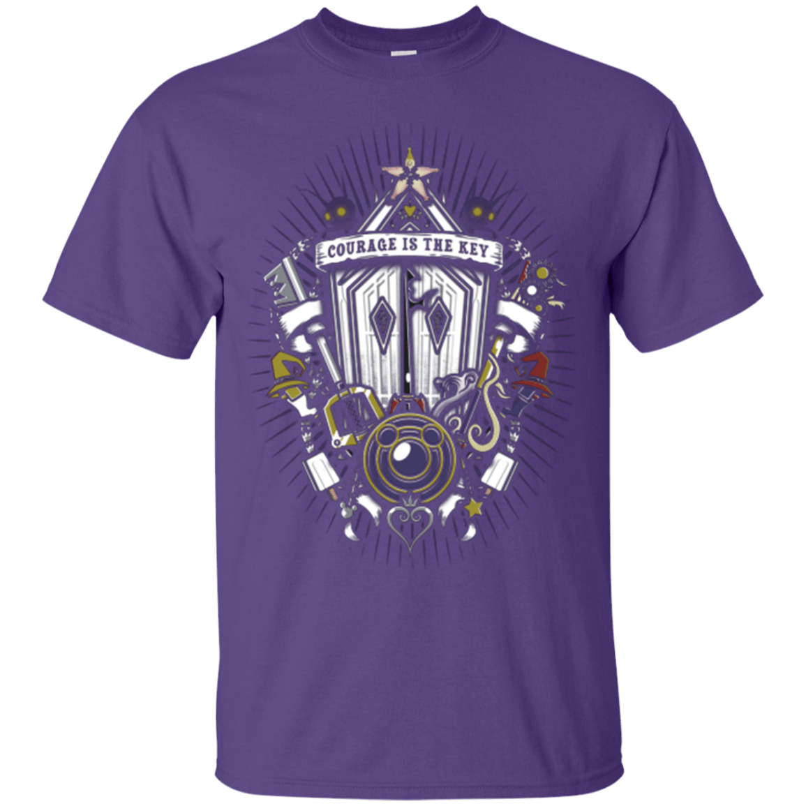 T-Shirts Purple / Small Kingdom & Hearts Crest T-Shirt