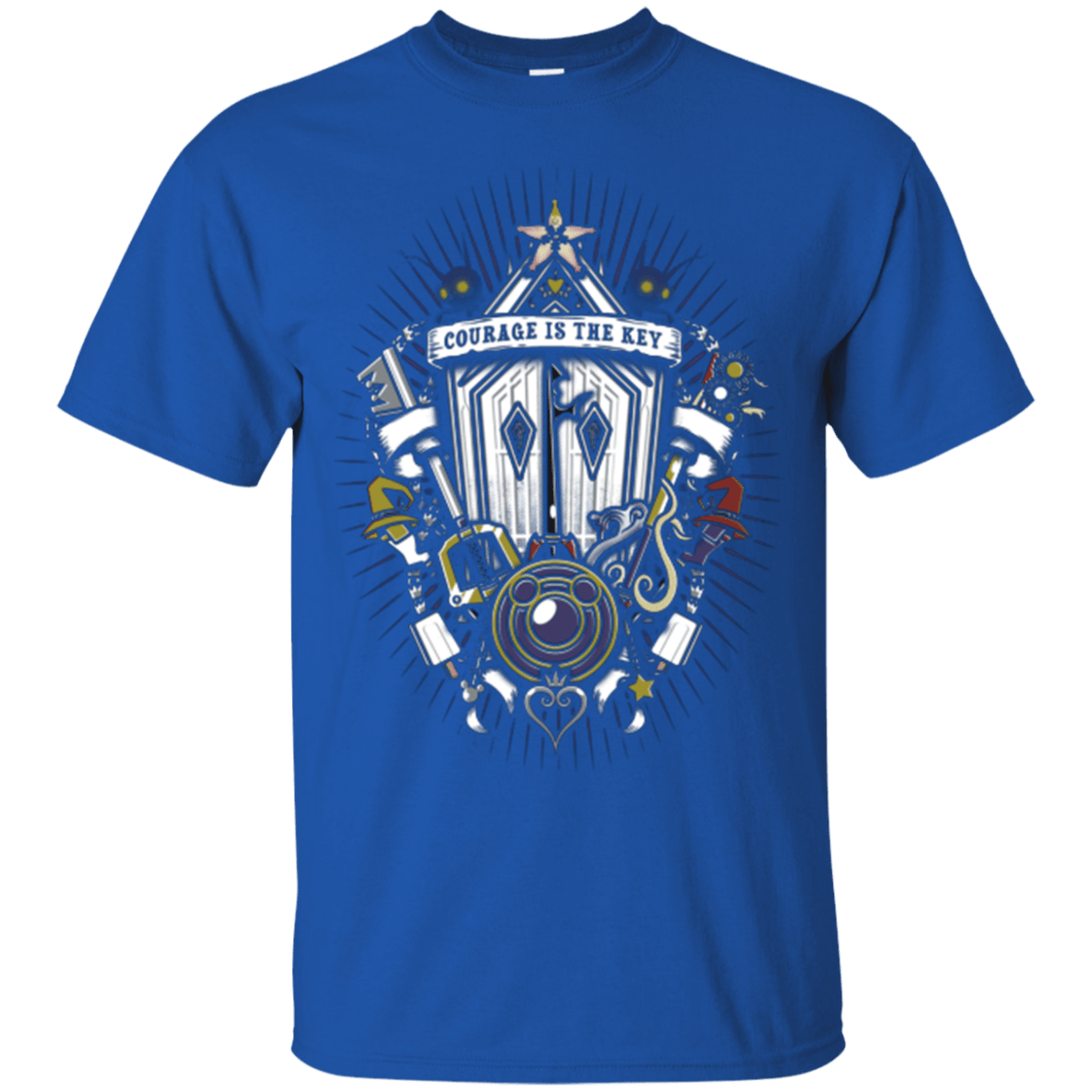 T-Shirts Royal / Small Kingdom & Hearts Crest T-Shirt
