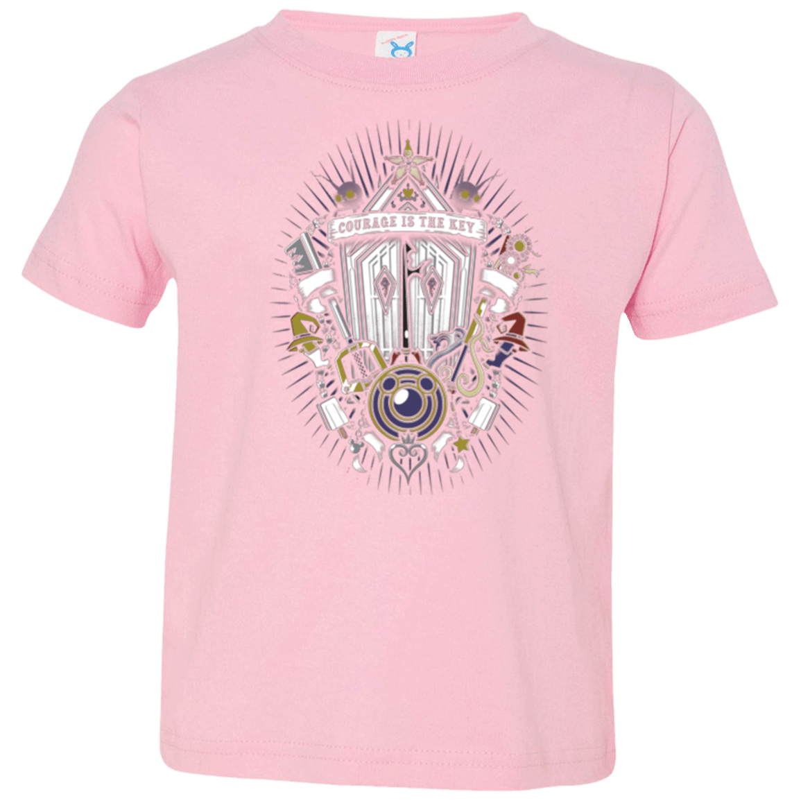 T-Shirts Pink / 2T Kingdom & Hearts Crest Toddler Premium T-Shirt